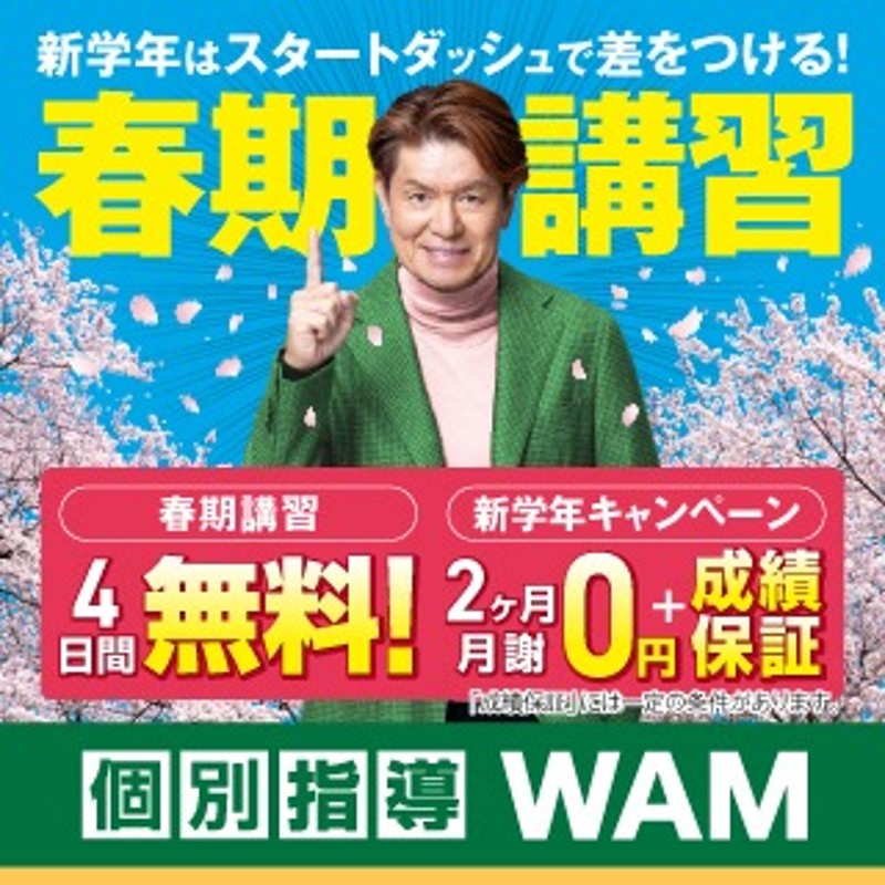 個別指導WAMのPR画像