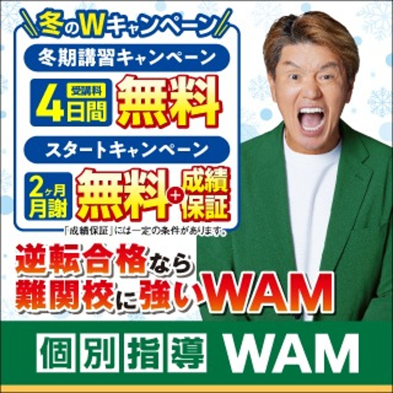 個別指導WAMのPR画像