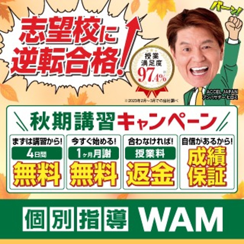 個別指導WAMのPR画像