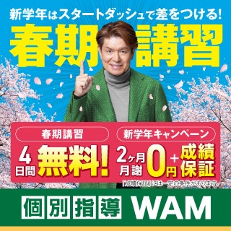 個別指導WAMのPR画像